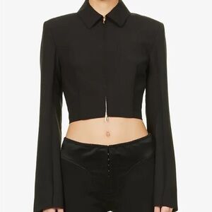 Jacquemus SS 2022 Black Le Splash Cropped Jacket